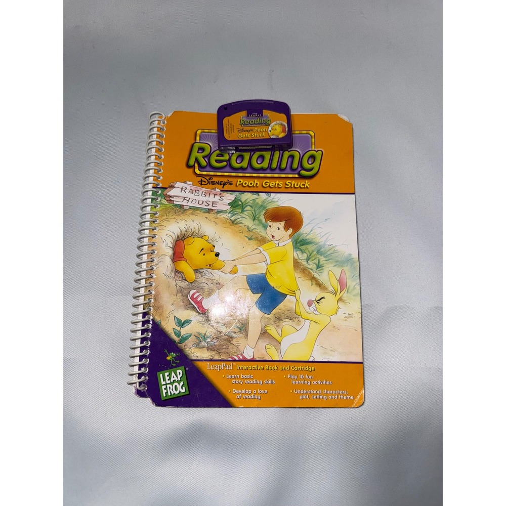 LeapFrog LeapPad Disney Pooh Gets Stuck Interactive Book and Cartridge Leap 1